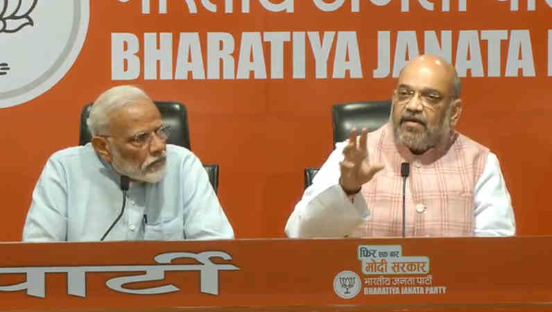 Modi Holds First Press Conference, But Refuses to Answer Questions. Photo: BJP