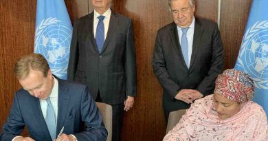 The UN-Forum Partnership was signed in a meeting held at United Nations headquarters between UN Secretary-General António Guterres and World Economic Founder and Executive Chairman Klaus Schwab. Photo: WEF