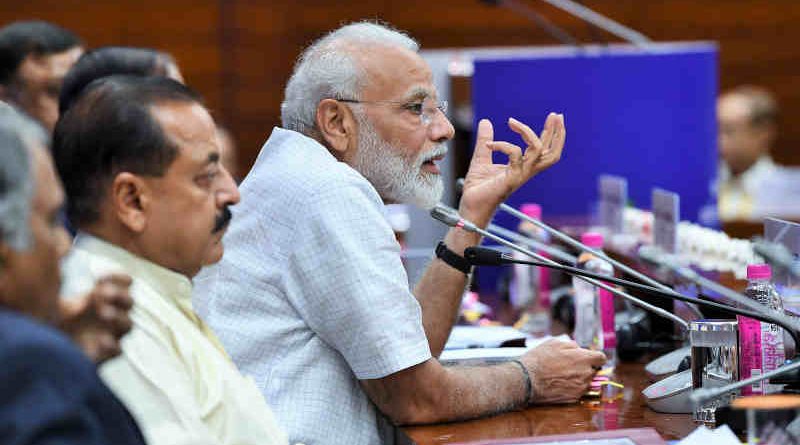 Narendra Modi addressing the Inaugural Session of Assistant Secretaries (IAS Officers of 2017 batch), in New Delhi on July 02, 2019. Photo: PIB