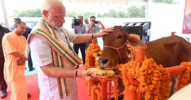 PM Narendra Modi visits Pashu Vigyan Evam Arogya Mela, in Mathura, Uttar Pradesh on September 11, 2019. The Chief Minister of Uttar Pradesh, Yogi Adityanath is also seen. Photo: PIB (file photo)