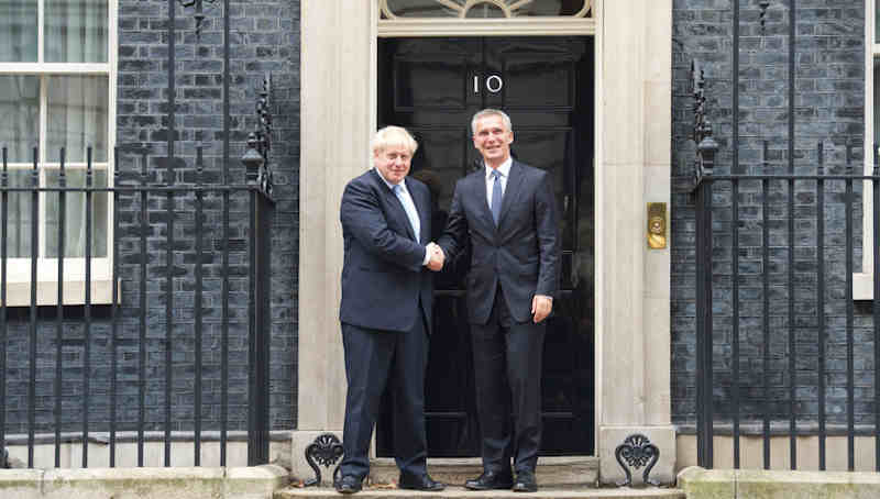 Prime Minister Boris Johnson with NATO Secretary General Jens Stoltenberg. Photo: NATO