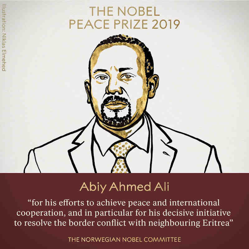 Nobel Peace Prize for Abiy Ahmed Ali