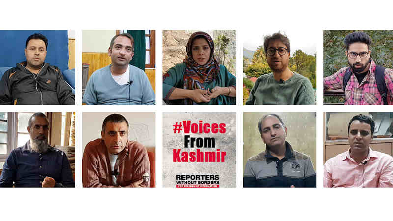 RSF Breaks Silence Forced on Journalists in Kashmir. Photo: RSF