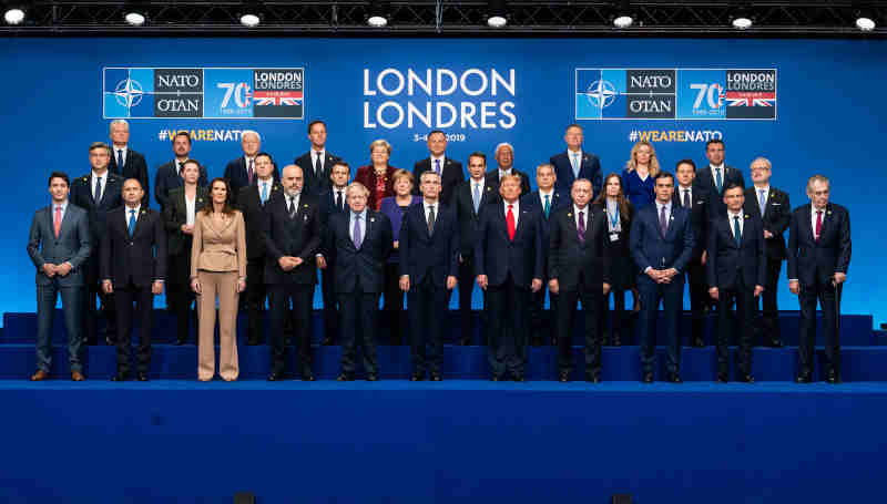 Family portrait of NATO Heads of State and/or Government with ceremony for the 70th anniversary. Photo: NATO