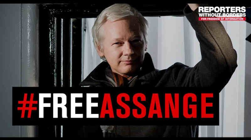 Julian Assange. Photo: RSF