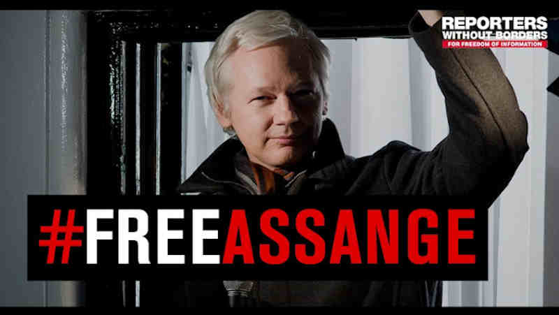 Julian Assange. Photo: RSF