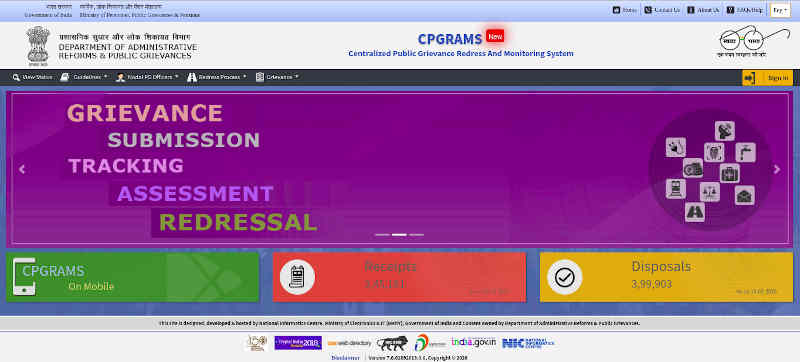 Centralized Public Grievance Redress And Monitoring System