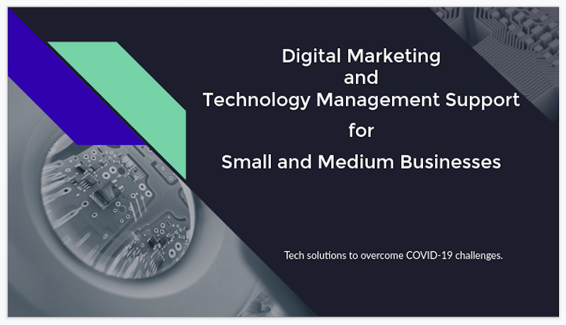 Digital Marketing and Technology Management Support for Small and Medium Businesses