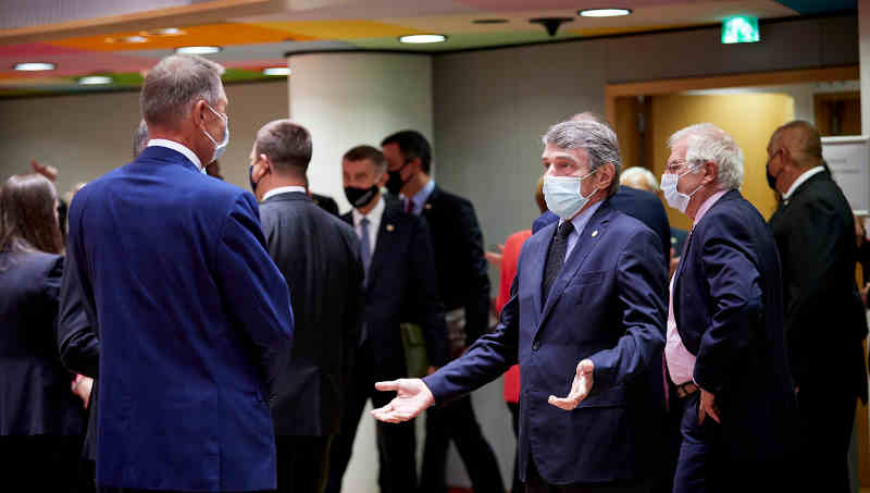 David Sassoli at the EU Summit. Photo: European Parliament