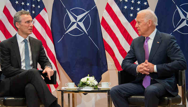 NATO Secretary General Jens Stoltenberg with the next U.S. President Joe Biden. Photo: NATO