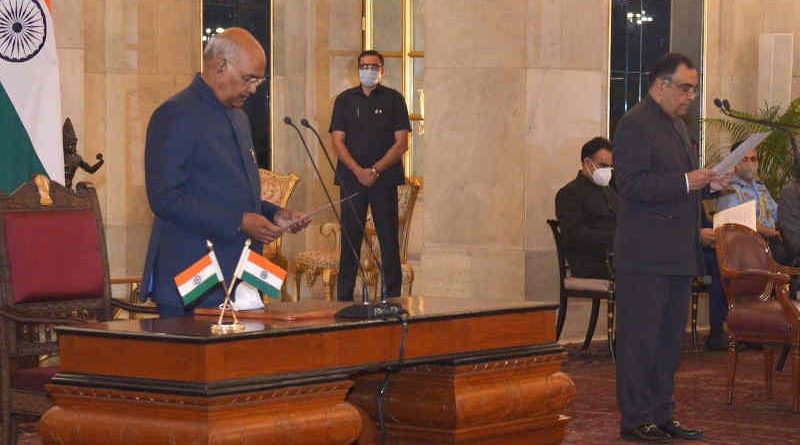 The President of India has administered the oath of office to Yashvardhan Kumar Sinha as Chief Information Commissioner in the Central Information Commission at a ceremony held on November 7, 2020 at Rashtrapati Bhavan. Photo: PIB