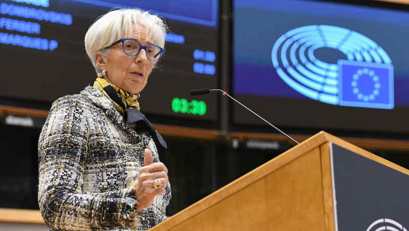 MEPs have told ECB President Christine Lagarde to do what it takes within the ECB's mandate to stem the difficult times ahead. Photo: European Parliament