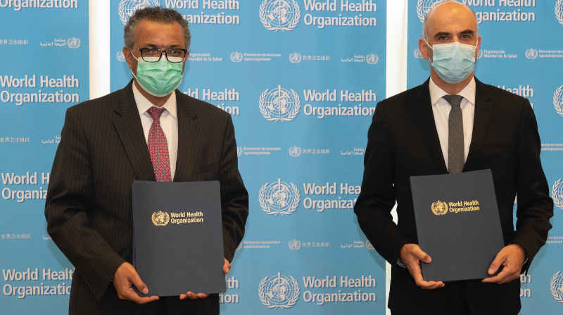 WHO Director-General Dr Tedros Adhanom Ghebreyesus at the launch program of WHO BioHub Facility on May 24, 2021. Photo: WHO