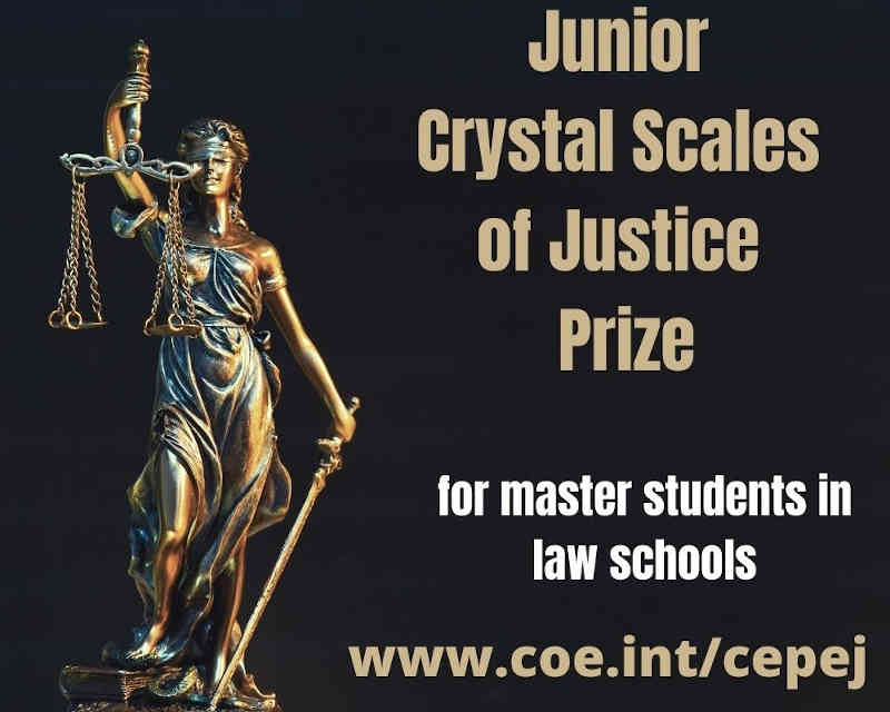 Junior Crystal Scales of Justice Prize. Photo: CEPEJ