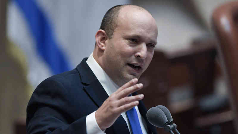 Naftali Bennett sworn in as Israel's 13th Prime Minister on 13 Jun 2021. Photo: GPO/Kobi Gideon