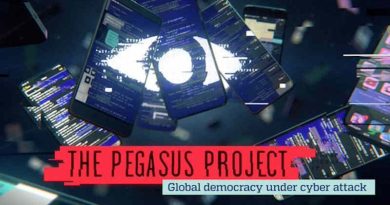 The Pegasus Project: Global Democracy Under Cyber Attack. Photo: Amnesty International