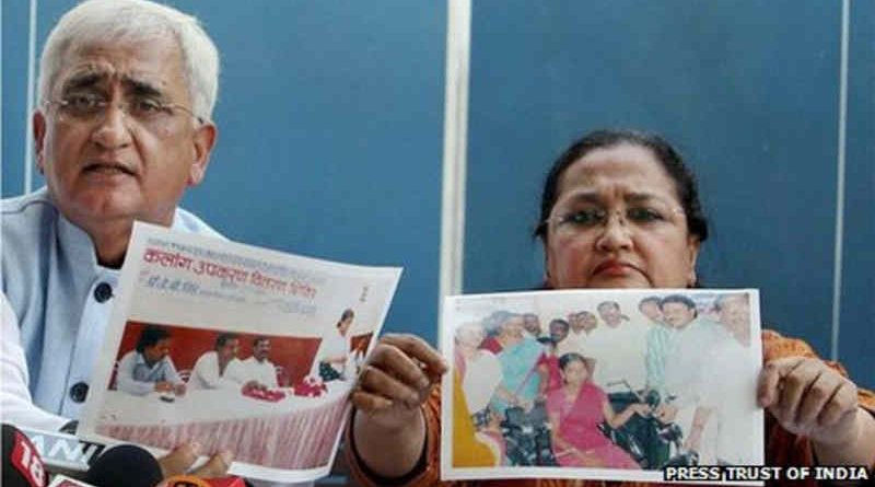 Salman Khurshid and his wife denied allegations of corruption. Photo: PTI / BBC