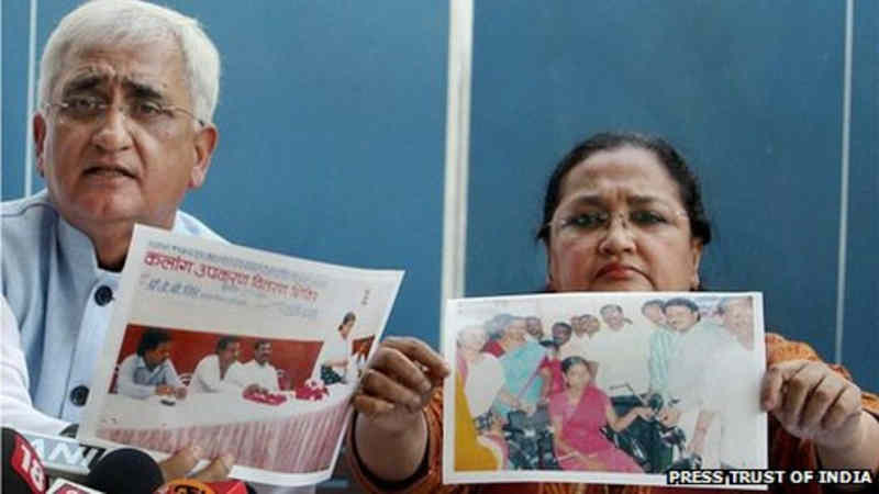 Salman Khurshid and his wife denied allegations of corruption. Photo: PTI / BBC