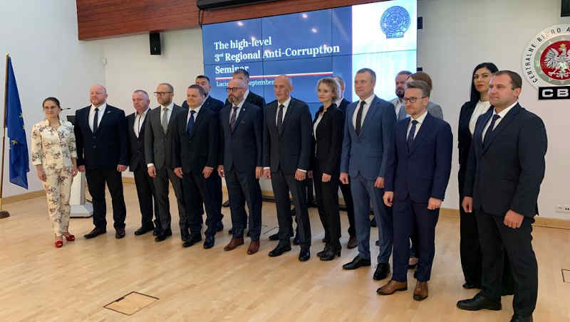 On 8-10 September 2021, The High-Level 3rd Seminar, organised by the Central Anti-Corruption Bureau (CBA), was held for representatives of anti-corruption agencies of the Baltic States - Lithuania, Latvia and Estonia. Previously, similar meetings were held by Estonia and Lithuania. Photo: CBA