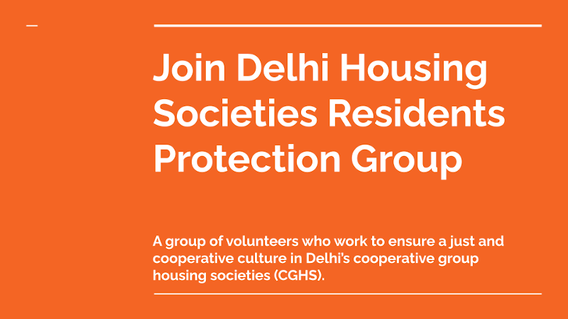 Join Delhi Housing Societies Residents Protection Group