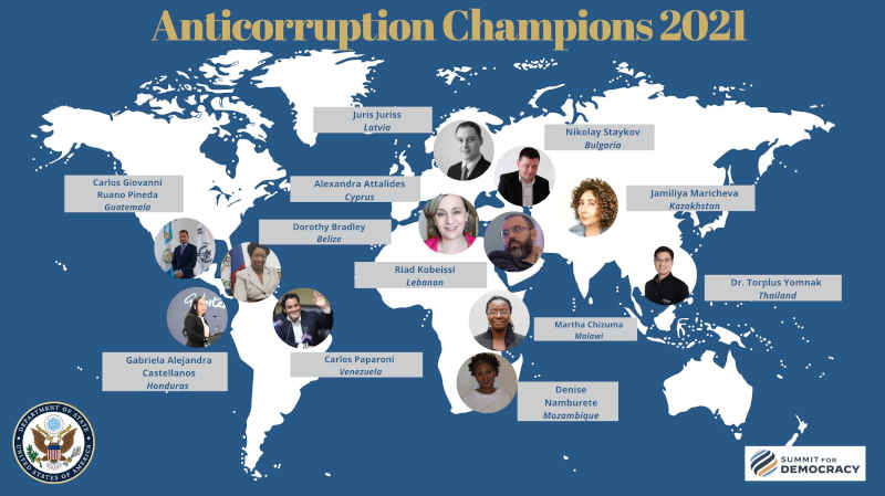 International Anticorruption Champions. Photo: U.S. Department of State