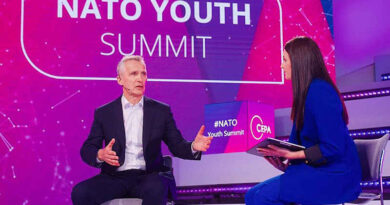NATO Secretary General Jens Stoltenberg participating in the NATO Youth Summit on April 28, 2022. Photo: NATO