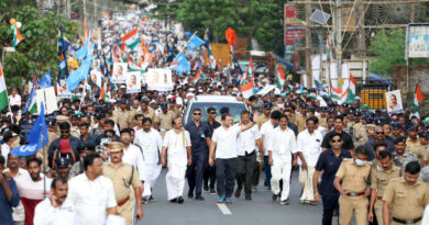 Congress leader Rahul Gandhi - along with his supporters - is travelling across the country on foot for his Bharat Jodo Yatra. Photo: Congress