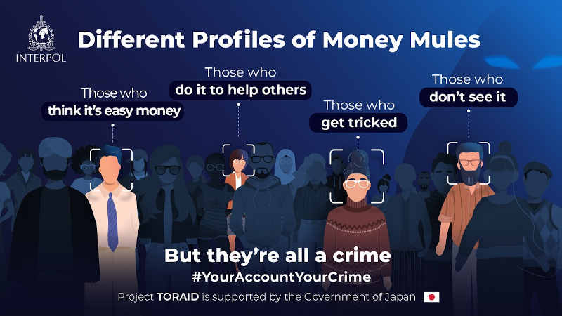 INTERPOL Campaign Exposes Use of Money Mules. Photo: INTERPOL