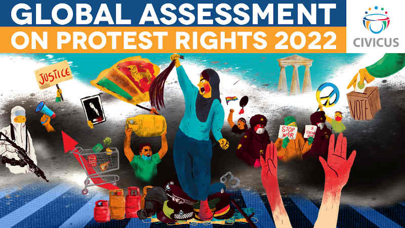 2022 Global Assessment on Protest Rights. Photo: CIVICUS