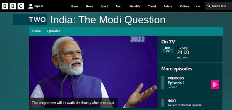 Photo: Screengrab of BBC Documentary ‘India: The Modi Question’