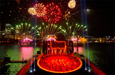 Carmen Lights Up Sydney Harbour