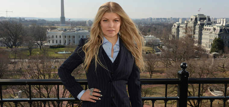 Avon Foundation Global Ambassador Fergie in Washington, D.C. where she announced the new Justice Institute on Gender-Based Violence with the Avon Foundation, Vital Voices, and the U.S. State Department on March 20, 2014.