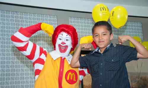 Jacob with Ronald McDonald