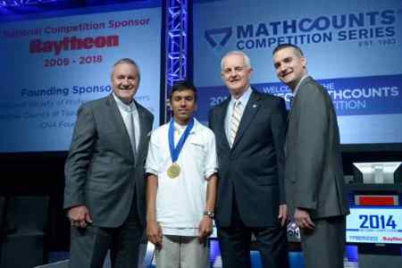 Swapnil Garg won the 2014 Raytheon Mathcounts National Competition