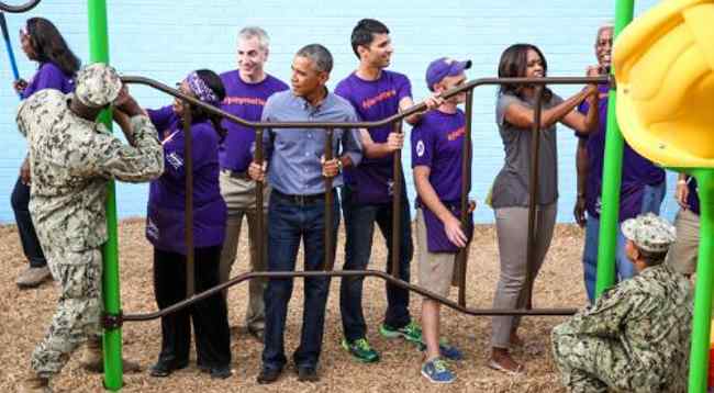 President Obama and the First Lady Join KaBOOM!