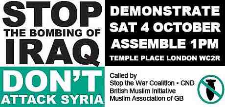 Stop the Bombing of Iraq - Don't Attack Syria