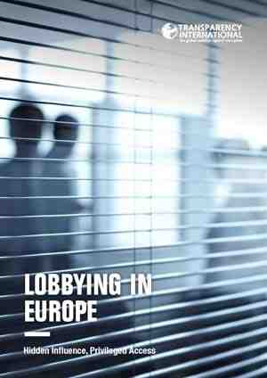 Unregulated Lobbying Leads to Corruption in Europe