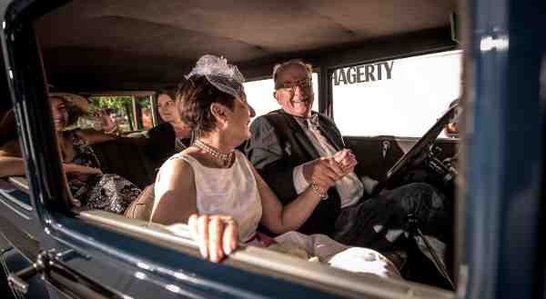 Couple renews their vows at Hagerty's vow renewal ceremony at Woodward Dream Cruise
