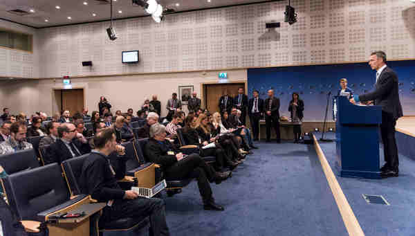 Pre-ministerial press conference by NATO Secretary General Jens Stoltenberg