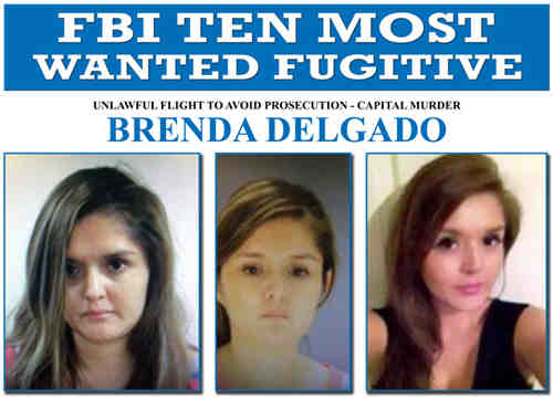Brenda Delgado in FBI’s Most Wanted Fugitives List