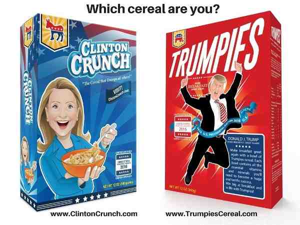 Hillary Clinton or Donald Trump for Breakfast?