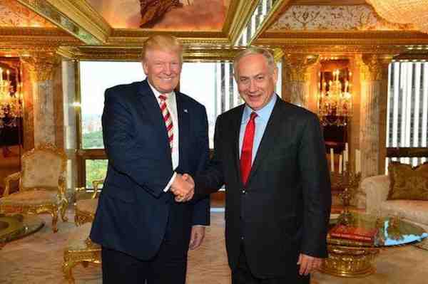 Donald J. Trump with Israeli Prime Minister Benjamin Netanyahu