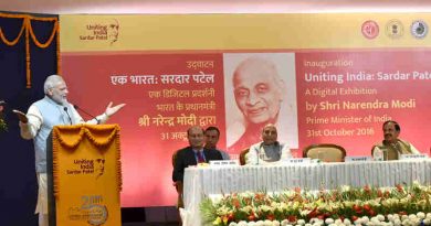 Narendra Modi addressing the gathering at the inauguration of the digital exhibition - “Uniting India: Sardar Patel”, on the occasion of Rashtriya Ekta Diwas, in New Delhi on October 31, 2016