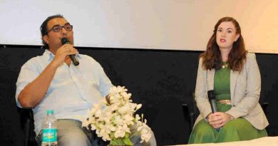 Filmmaker Shivendra Dungarpur and the Short Film Preservationist Teesa Idlewine at a workshop on Restoration of Satyajit Ray Preservation Project, by the Academy of Motion Picture Arts & Sciences (AMPAS), during the 47th International Film Festival of India (IFFI-2016), in Panaji, Goa on November 23, 2016