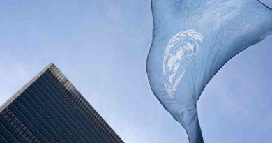 The United Nations flag flies at UN Headquarters in New York. (file) UN Photo / Mark Garten