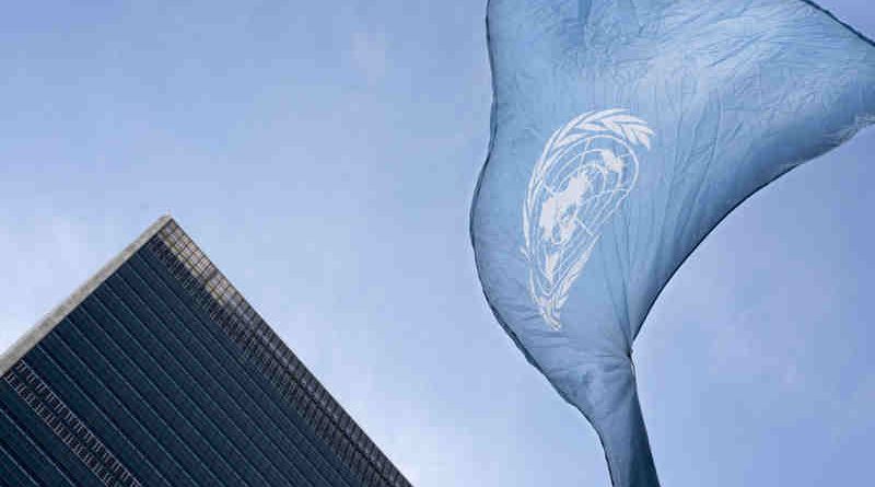 The United Nations flag flies at UN Headquarters in New York. (file) UN Photo / Mark Garten
