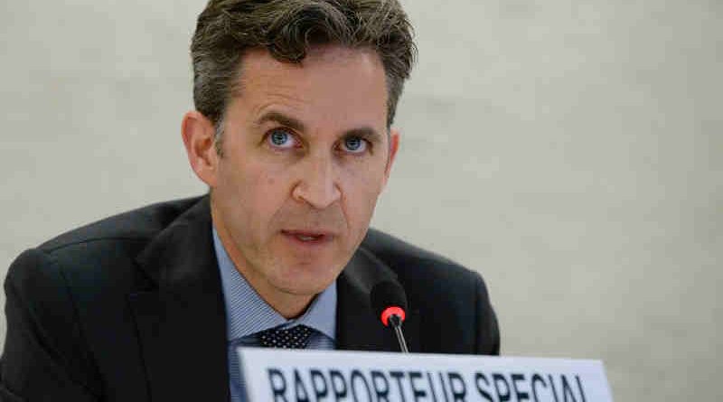Special Rapporteur on the promotion and protection of the right to freedom of opinion and expression David Kaye. UN Photo / Jean-Marc Ferré