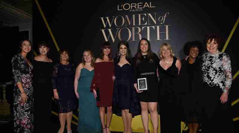 Karen T. Fondu and the 2016 L'Oreal Paris Women of Worth Honorees