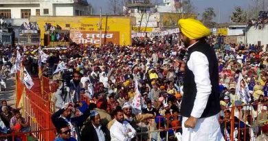 Bhagwant Mann addressing an election rally in Punjab on December 19, 2016