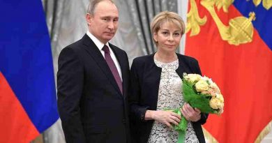 Vladimir Putin with Yelizaveta Glinka